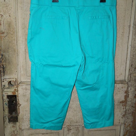 Kim Rogers Green Capris Size 18 (S-36) - Picture 2 of 4